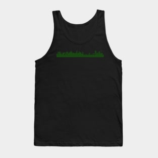 BASEL skyline in forest green Tank Top